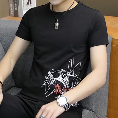 Modern férfi póló rátéttel, három színben