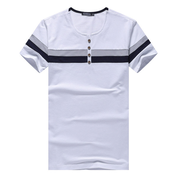 Tricou barbatesc modern cu nasturi in trei culori