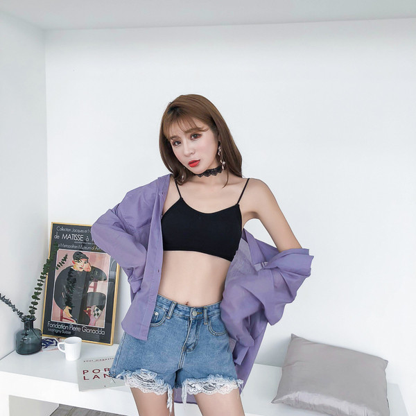 Bustiera de dama moderna in mai multe culori cu cravate pe spate