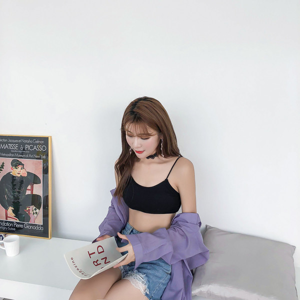 Bustiera de dama moderna in mai multe culori cu cravate pe spate