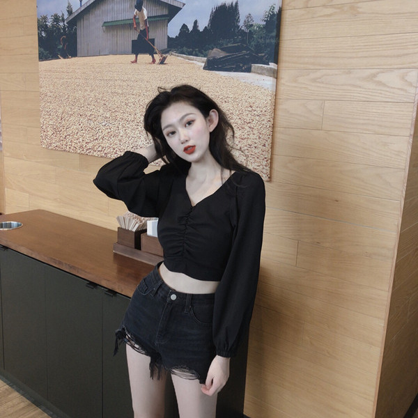 Bluză casual de damă cu mâneci largi în trei culori