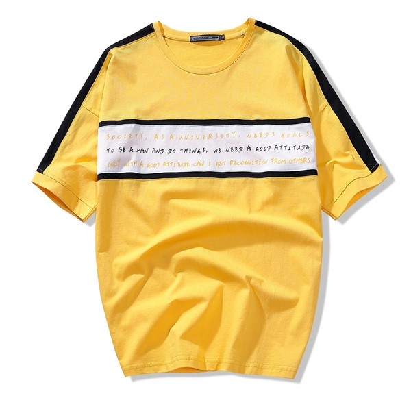 Alkalmi férfi póló feliratokkal - három színben