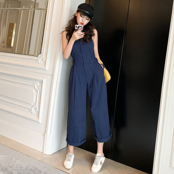 Salopeta dama casual in doua culori model lat