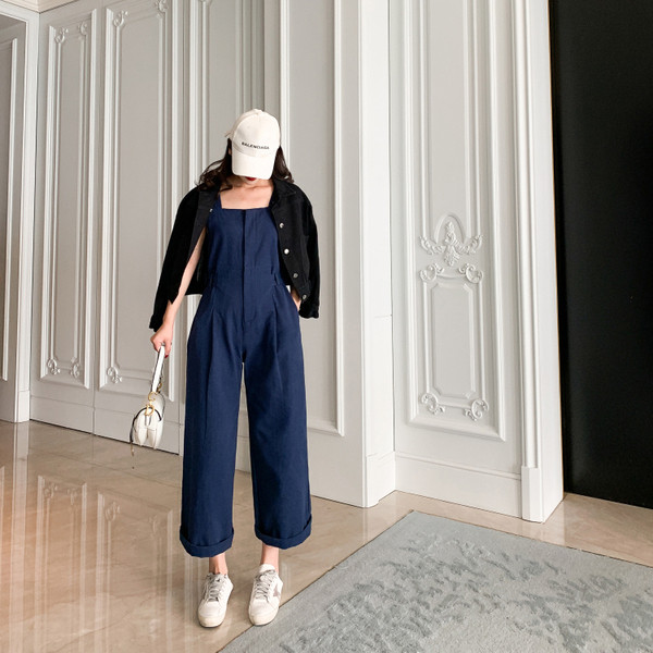 Salopeta dama casual in doua culori model lat