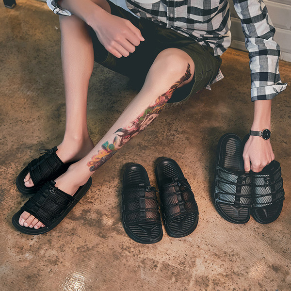 Modern férfi papucs fűzős három színben