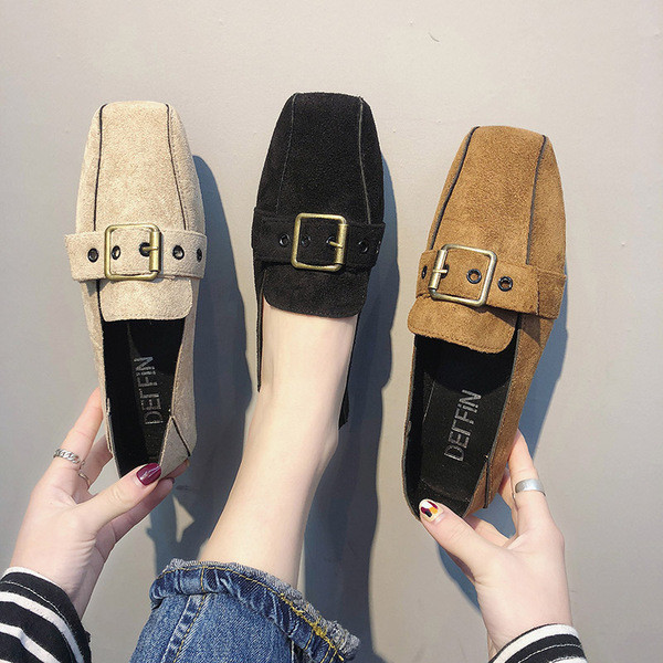 Pantofi casual dama din piele intoarsa ecologica in trei culori