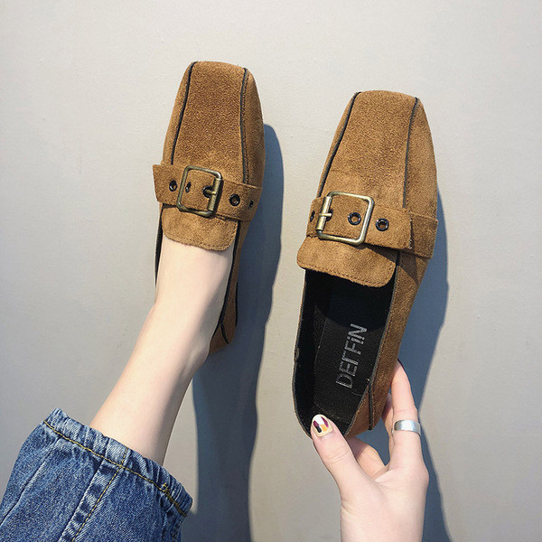 Pantofi casual dama din piele intoarsa ecologica in trei culori