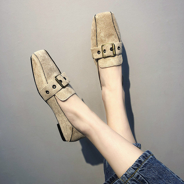 Pantofi casual dama din piele intoarsa ecologica in trei culori