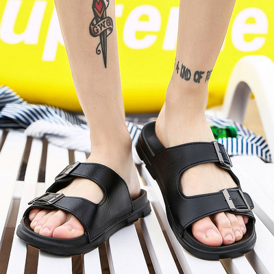 Stílusos férfi papucs több színben eco bőrből