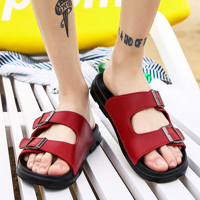 Stílusos férfi papucs több színben eco bőrből