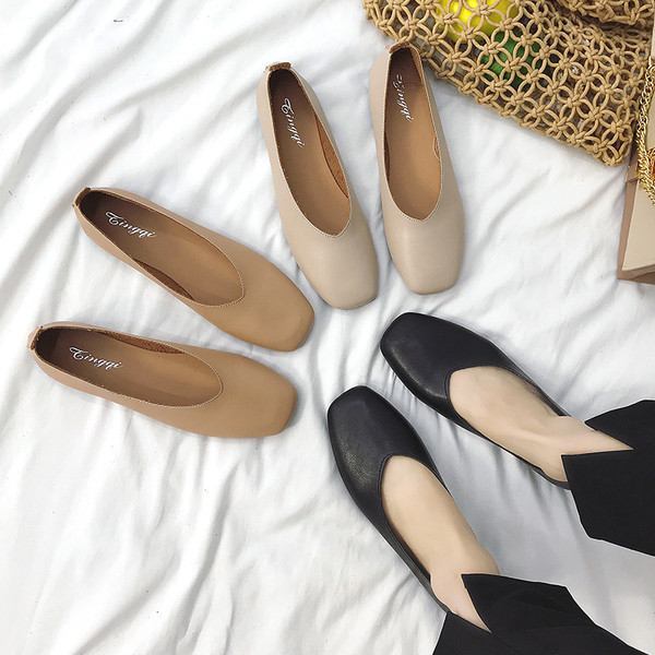 Pantofi dama casual model uni in trei culori