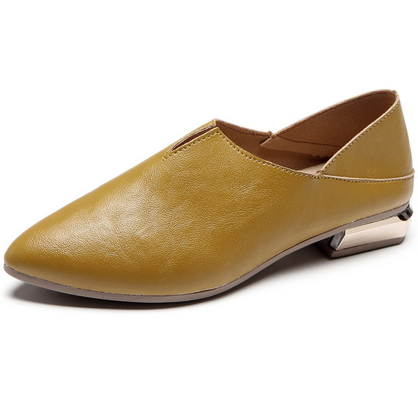 Pantofi moderni de dama din imitatie de piele in trei culori