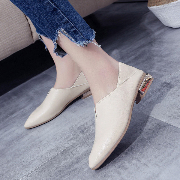 Pantofi moderni de dama din imitatie de piele in trei culori