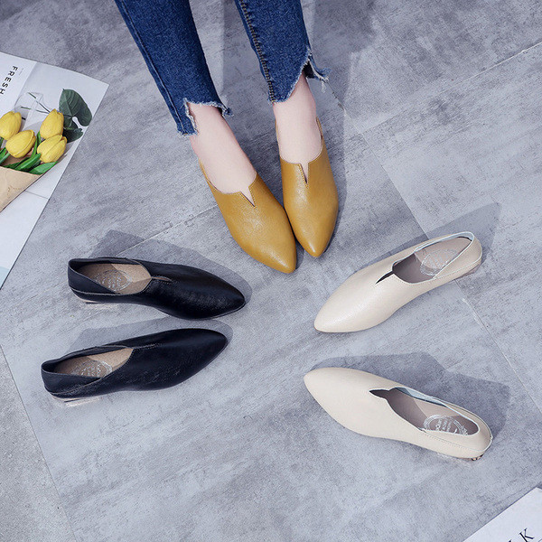 Pantofi moderni de dama din imitatie de piele in trei culori