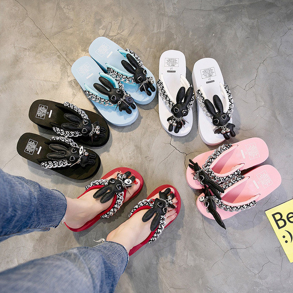 Modern női lábujj papucs 3D elemmel több színben