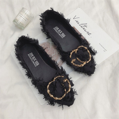 Modern női cipő fém díszítéssel, négy színben