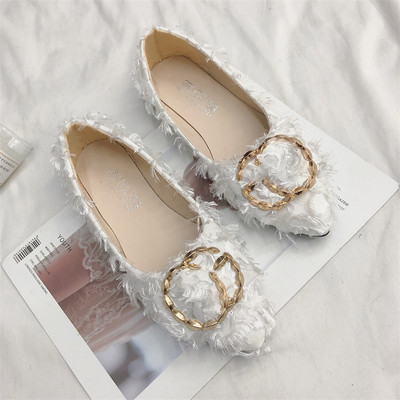 Modern női cipő fém díszítéssel, négy színben