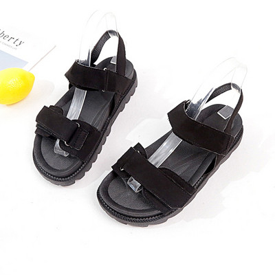 Sandale casual dama din piele intoarsa ecologica in doua culori