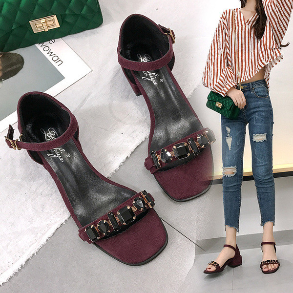 Sandale de dama moderne cu pietre decorative in doua culori