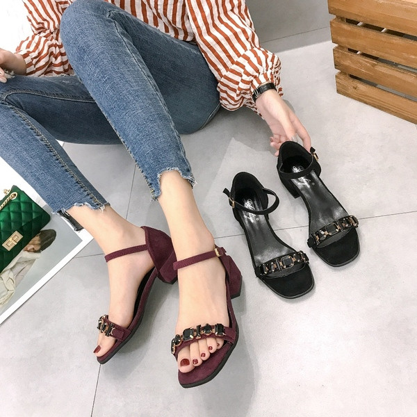 Sandale de dama moderne cu pietre decorative in doua culori