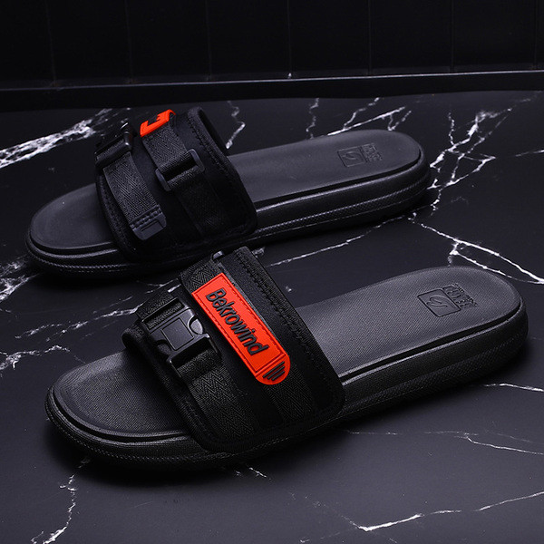 Papuci moderni pentru bărbați cu inscripție în patru culori