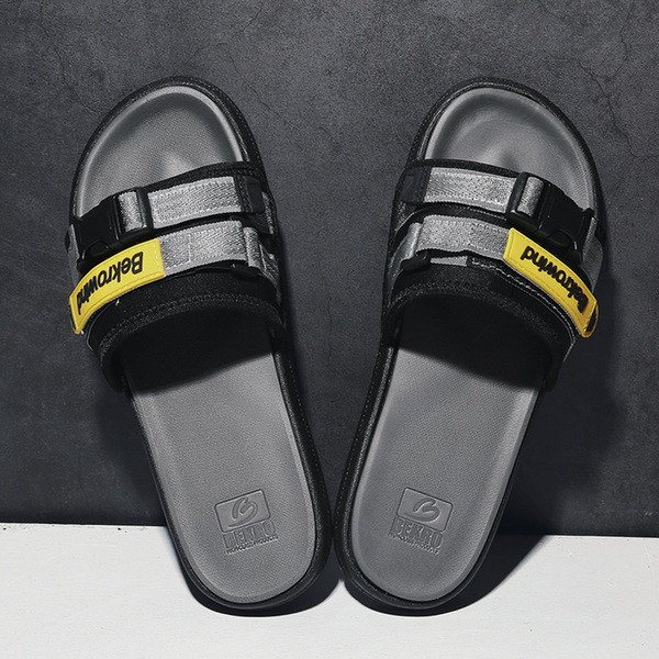 Papuci moderni pentru bărbați cu inscripție în patru culori