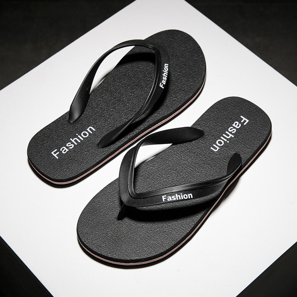 Alkalmi férfi papucs három színben felirattal