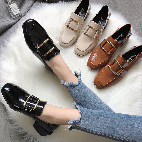 Pantofi de dama actuali cu catarama in trei culori