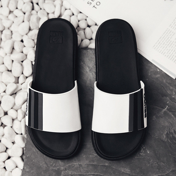 Papuci casual barbatesti in patru culori cu inscriptie