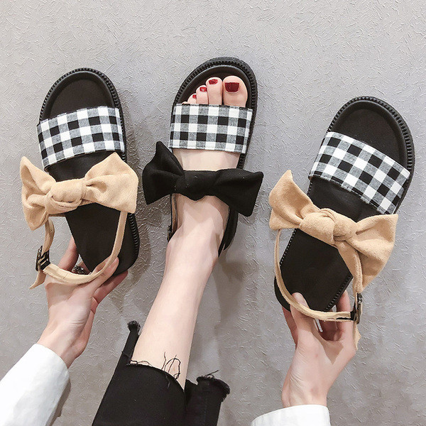 Model nou de sandale dama cu panglica in doua culori