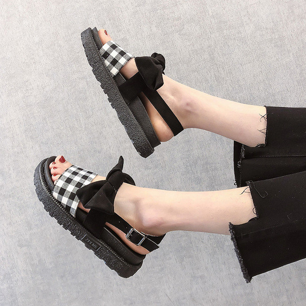 Model nou de sandale dama cu panglica in doua culori