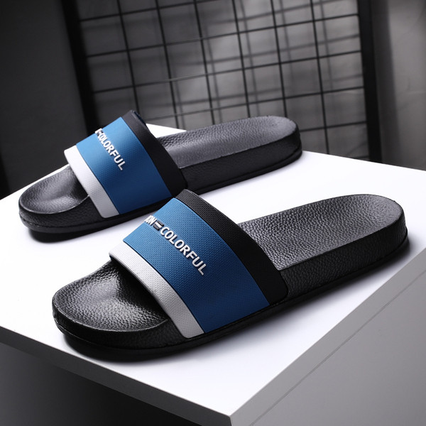 Modern férfi papucs három színben felirattal