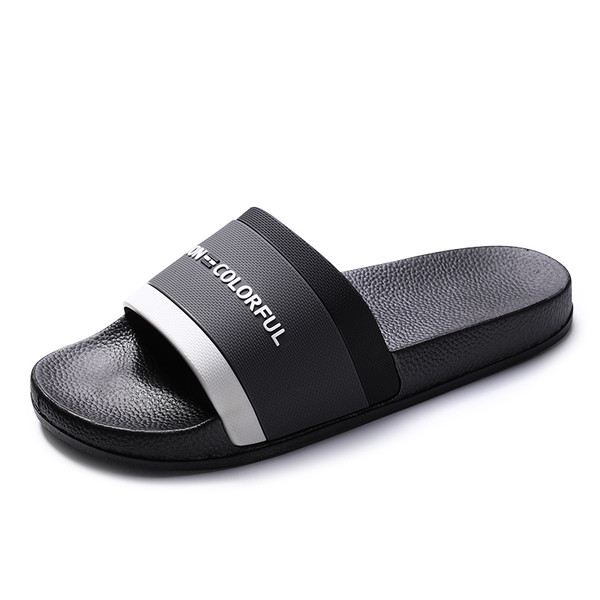 Modern férfi papucs három színben felirattal