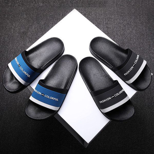 Modern férfi papucs három színben felirattal