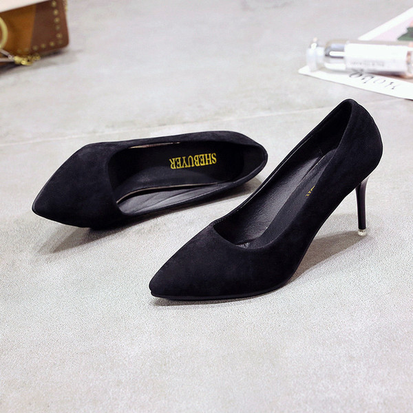 Pantofi eleganti de dama cu toc subtire in rosu, negru si galben