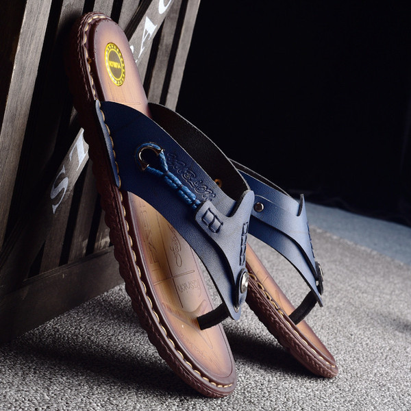 Papuci eleganti pentru barbati in trei culori de piele ecologica