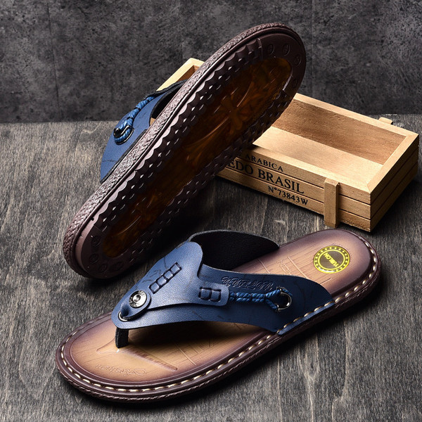 Papuci eleganti pentru barbati in trei culori de piele ecologica