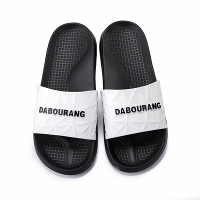 Papuci casual barbatesti cu inscriptie in doua culori