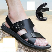 Modern férfi szandál barna és fekete színben