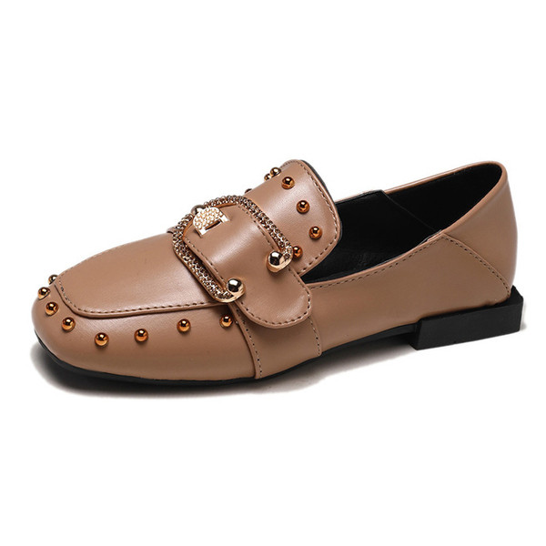 Pantofi de dama cu catarama si ochiuri in doua culori