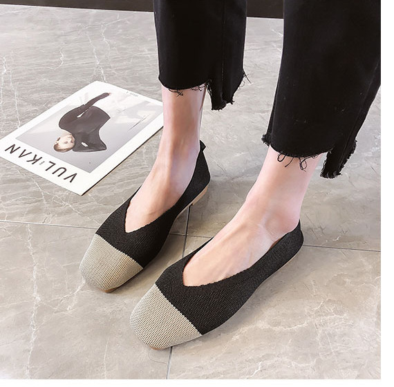 Pantofi moderni de dama in negru si albastru