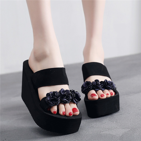 NOUL model de papuci dama cu talpa inalta in patru culori