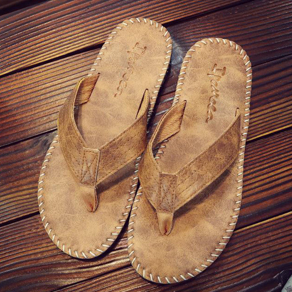 Papuci eleganti pentru barbati din piele ecologica in doua culori