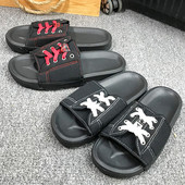 Alkalmi férfi papucs nyakkendővel, két színben