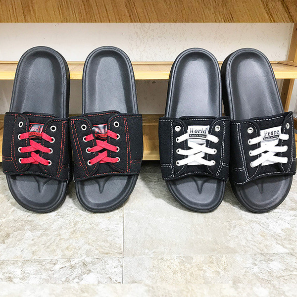 Alkalmi férfi papucs nyakkendővel, két színben