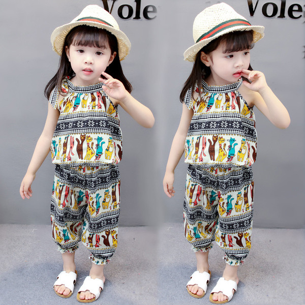 Set modern din doua piese pentru copii pentru fete