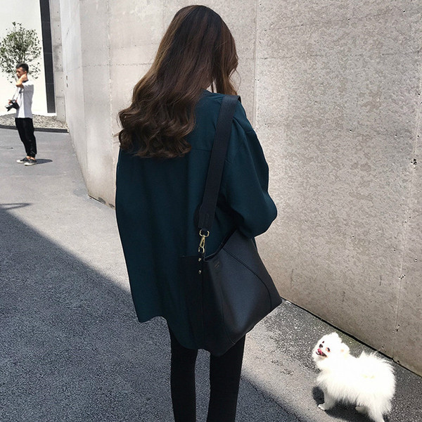 Modern női ing aszimmetrikus modell három színben