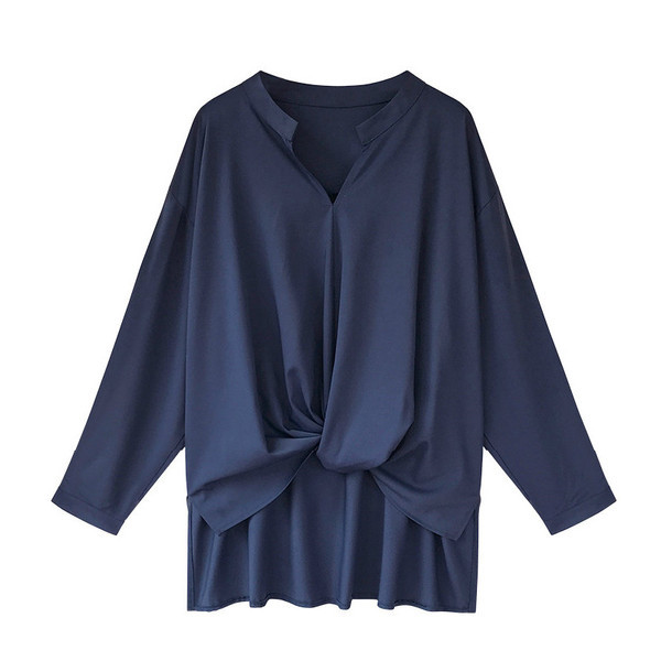 Modern női ing aszimmetrikus modell három színben