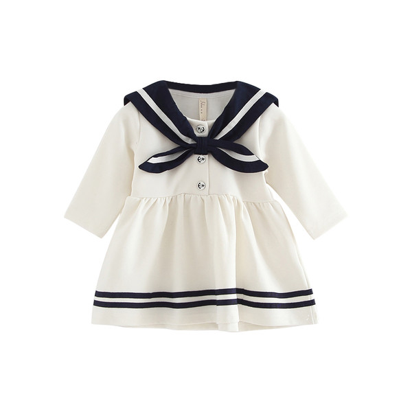 Modern gyerekruha fehér és sötétkék színben