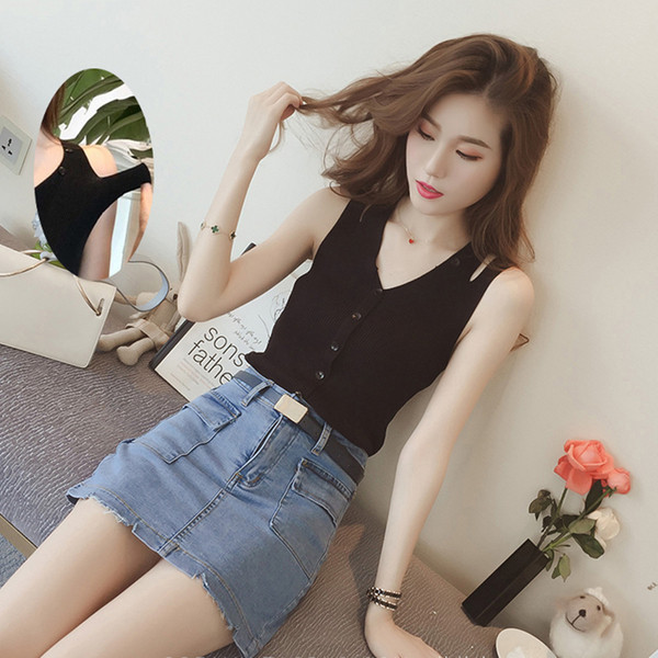 Maieu elegant de damă, cu decolteu în V și nasturi în mai multe culori